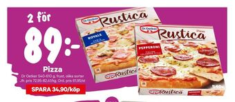City Gross Rustica pizza erbjuda