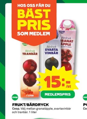 Coop Coop fruktdryck erbjuda