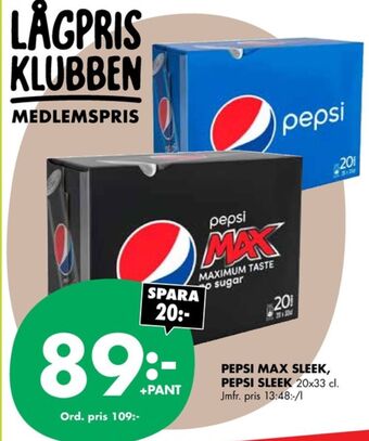 ÖoB Pepsi läskedryck erbjuda