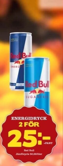 Matdax Red bull energidryck erbjuda
