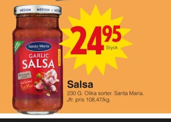 Matöppet Santa maria salsasås erbjuda