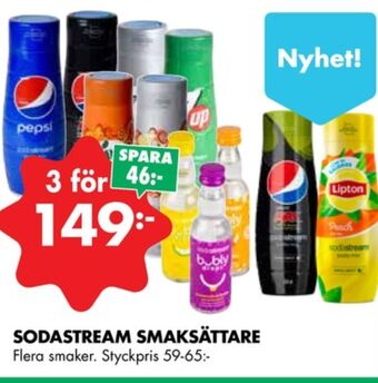 ÖoB Sodastream smaksättare erbjuda