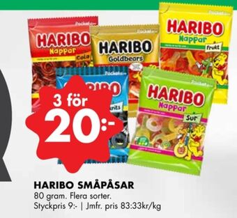 ÖoB Goldbear godispåsar erbjuda