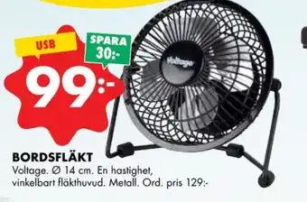 ÖoB Voltage bordsfläkt erbjuda