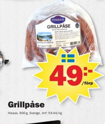 Pekås Hissas korv erbjuda