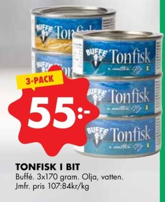 ÖoB Buffe tonfisk erbjuda
