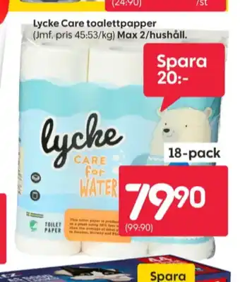 Rusta Care toalettpapper erbjuda