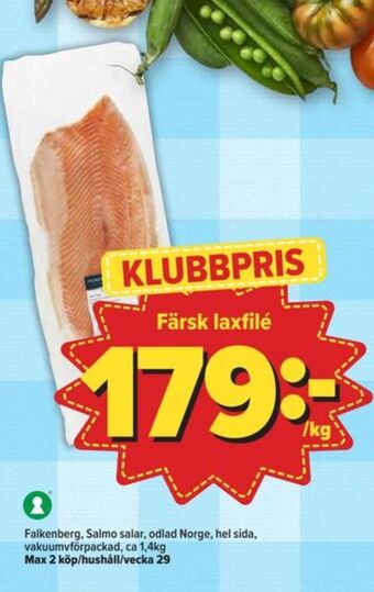 Östenssons Falkenberg seafood laxfilé erbjuda