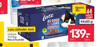 Rusta Latz kattmat erbjuda