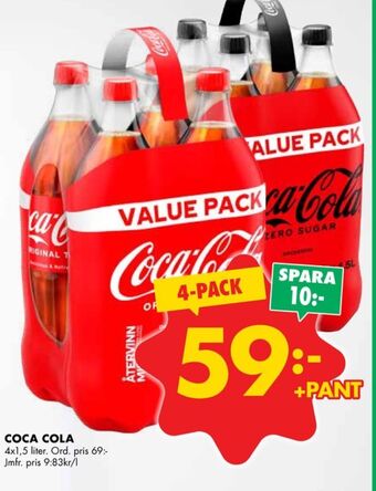 ÖoB Coca cola läskedryck erbjuda