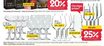Rusta Prima dog glas erbjuda