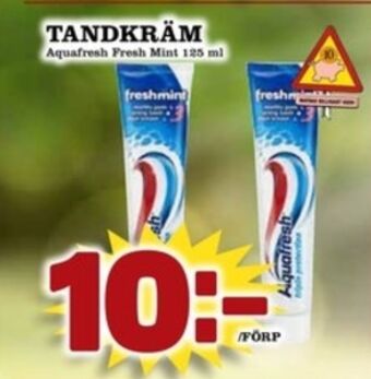 Matdax Aquafresh tandkräm erbjuda
