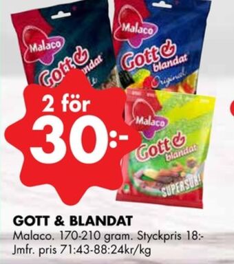 ÖoB Gott & blandat supersur godispåsar erbjuda