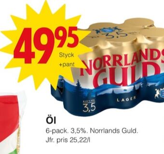 Matöppet Guld öl erbjuda