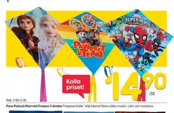 Rusta Paw patrol drake erbjuda