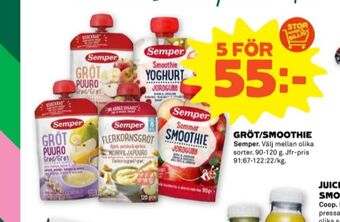 Stora Coop Semper barnmat erbjuda