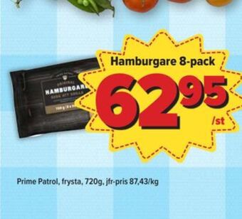 Östenssons Prime patrol hamburgare erbjuda