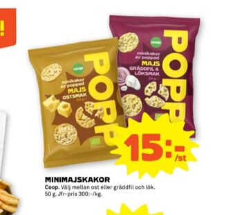 Stora Coop Coop majskakor erbjuda
