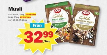 Pekås Gold fruit müsli erbjuda