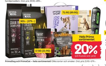 Rusta Prima dog hundmat erbjuda