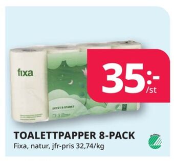 Tempo Fixa toalettpapper erbjuda