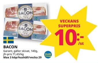 Tempo Garant baconskivor erbjuda
