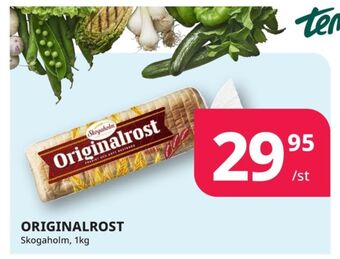 Tempo Originalrost toastbröd erbjuda
