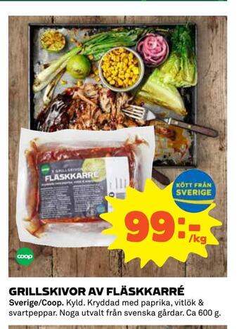 Coop Grillskivor av fläskkarré erbjuda