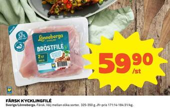 Coop Färsk kycklingfilé erbjuda