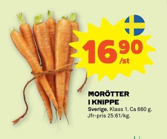 Stora Coop Morötter i knippe erbjuda