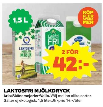 Coop Laktosfri mjölkdryck erbjuda