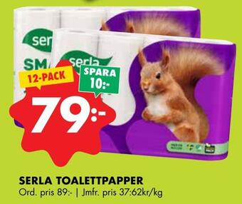 ÖoB Serla toalettpapper erbjuda