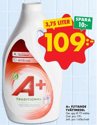 ÖoB A+ flytande tvättmedel erbjuda