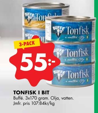 ÖoB Tonfisk i bit erbjuda