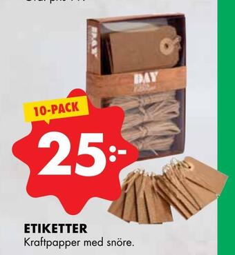 ÖoB Etiketter erbjuda