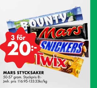 ÖoB Mars stycksaker erbjuda