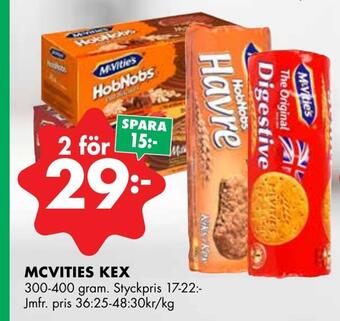 ÖoB Mcvities kex erbjuda