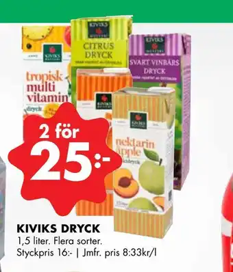 ÖoB Kiviks dryck erbjuda