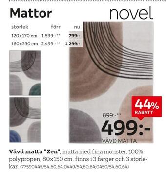 XXXLutz Vävd matta erbjuda