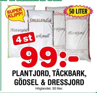 Nya Pulsen Plantjord, täckbark, gödsel & dressjord erbjuda