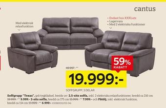 XXXLutz Soffgrupp, 3 delar erbjuda