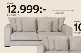 XXXLutz 3-sits soffa erbjuda