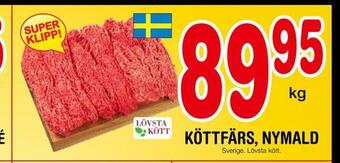 Nya Pulsen Köttfärs, nymald erbjuda