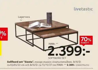 XXXLutz Soffbord set siesta erbjuda