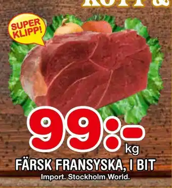 Nya Pulsen Färsk fransyska, i bit erbjuda