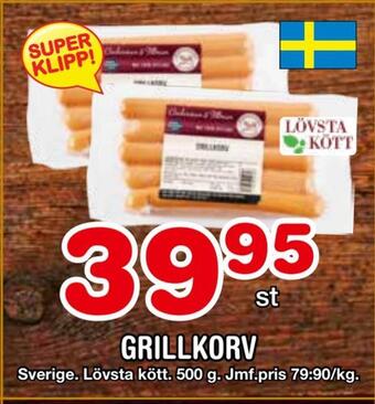 Nya Pulsen Grillkorv erbjuda
