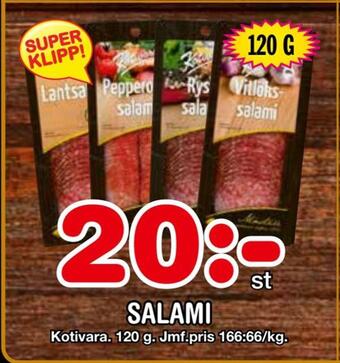 Nya Pulsen Salami erbjuda