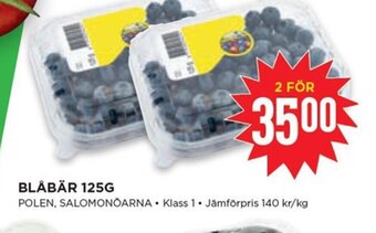 Willys BLÅBÄR 125G erbjuda