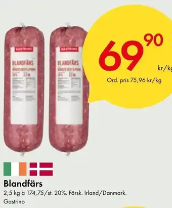 Snabbgross Blandfärs 2,5 kg erbjuda