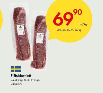 Snabbgross Fläskkotlett erbjuda